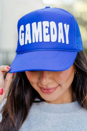 Hats & Caps |   Bluing GAME DAY Graphic Mesh Back Baseball Cap ACCESSORIES Bluing