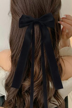 Headwear |   Black Sweet Girl Bow Knot Hair Clip ACCESSORIES Black