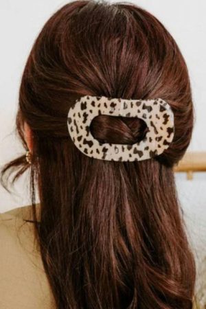 Headwear |   Brown Fashion Minimalist Oval Hair Clip ACCESSORIES Brown