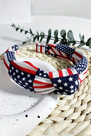 Headwear |   Navy Blue Flag Day Knotted Headband ACCESSORIES Headwear