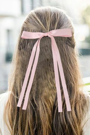 Headwear |   Pink Ribbon Bowknot Hair Clip ACCESSORIES Headwear