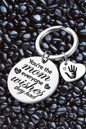 Other Accessories |   Mothers Day Lettered Heart Shape Alloy Keychain ACCESSORIES Other Accessories