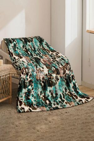 Other Accessories |   Multicolour Western Style Pattern Large Flannel Blanket ACCESSORIES Multicolour