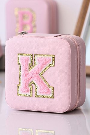 Other Accessories |   Pink Initial K Jewelry Organizer Box ACCESSORIES Other Accessories