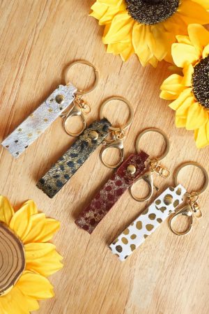 Other Accessories |   Red Dahlia Western Fashion Leather Ornament Key Ring ACCESSORIES Other Accessories