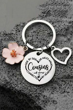 Other Accessories |   Silvery Cousins Stainless Steel Key Ring ACCESSORIES Other Accessories