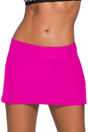 Swim Bottoms |   Rosy Skirted Swim Bikini Bottom Swim Bottoms Rose