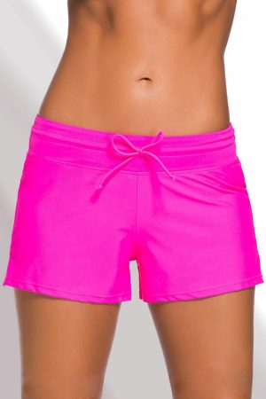 Swim Bottoms |   Rosy Women Swim Boardshort Swim Bottoms Rose