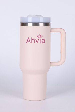 Tumblers |   Pink 40oz Insulated Reusable Stainless Steel Trumbler ACCESSORIES Pink