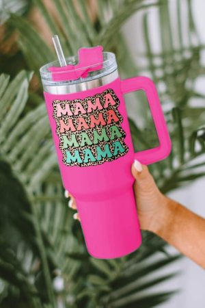 Tumblers |   Rose MAMA Leopard 304 Stainless Steel Double Insulated Cup 40oz ACCESSORIES Rose