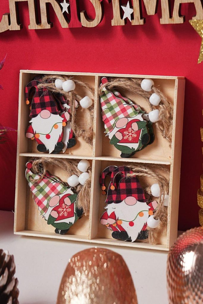 Other Accessories |   Plaid Christmas Pendant Quad 12PC Set ACCESSORIES Other Accessories